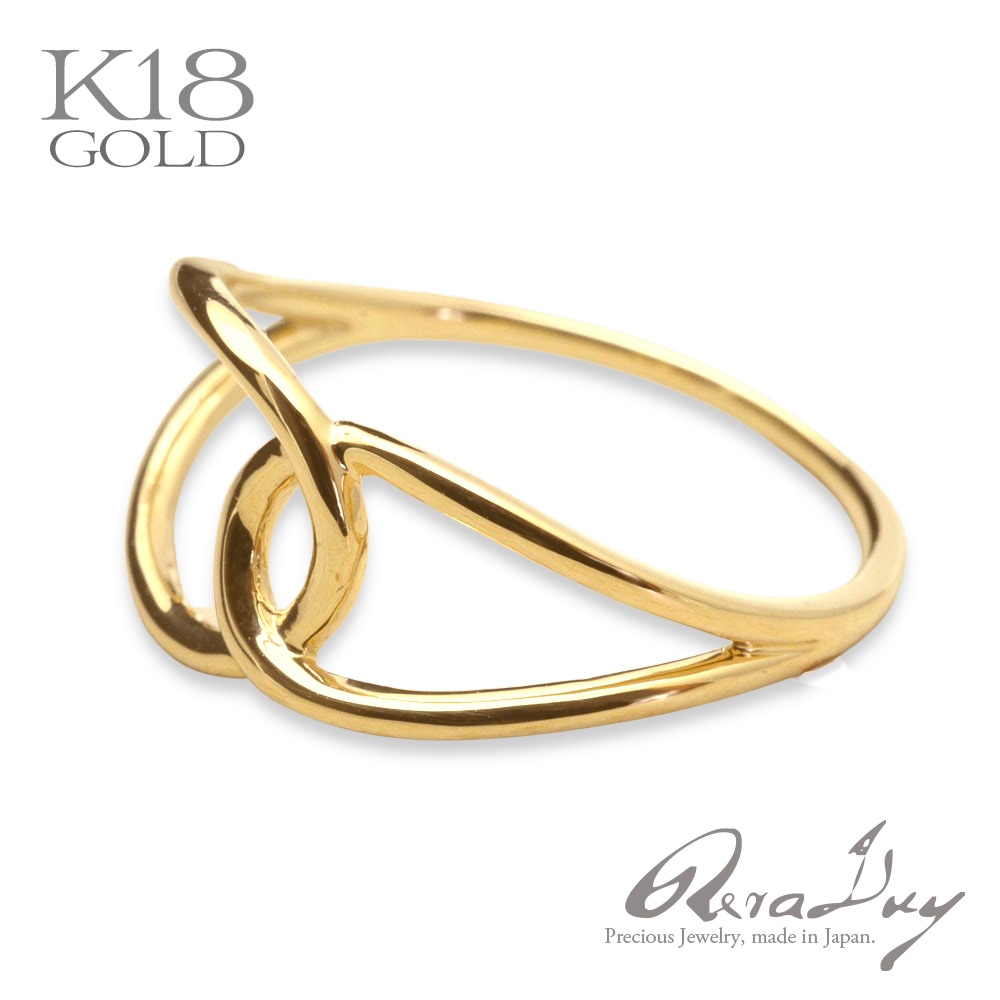 k18 リング 地金 トワ・エ・モワ 君と僕 toi_et_moi レイヤー ゴールド