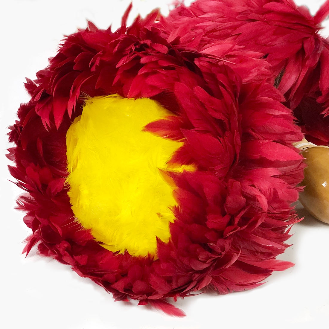 ウリウリ赤黄 2本セット Lサイズ（一体型）直径26~32cm 羽根の厚み13cm