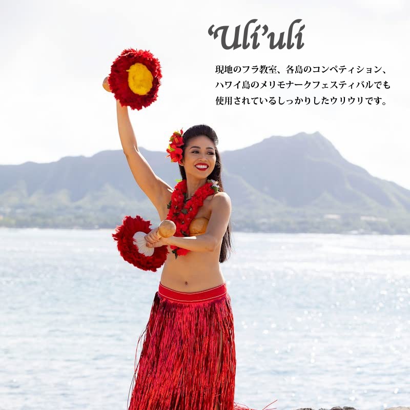 ウリウリ赤黄 2本セット Mサイズ（一体型）直径24~27cm 羽根の厚み10cm