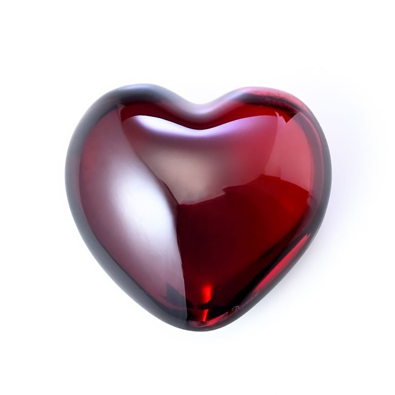バカラ Baccarat ペーパーウェイト レッド coeur ハート クリスタル