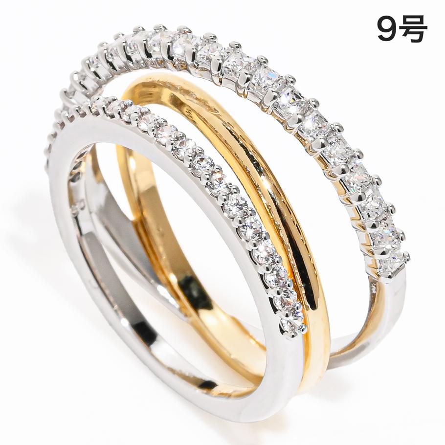 スワロフスキー SWAROVSKI リング 指輪 9号 Hyperbola クリア ゴールド