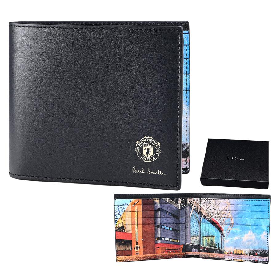 ポールスミス Paul Smith 二つ折り財布 小銭入れ無し マンチェスター