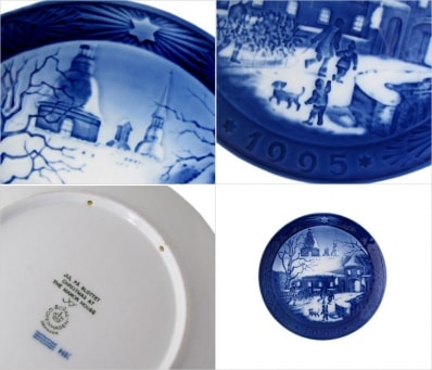 ロイヤルコペンハーゲン イヤープレート 1995年 平成7年 皿立て付き