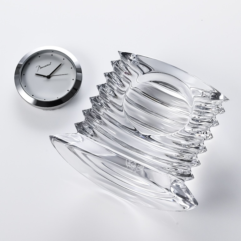 バカラ 名入れ対応 Baccarat クリスタル置時計 ラランド クロック