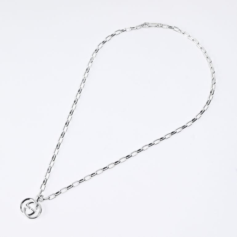 グッチ GUCCI ネックレス ジュエリー ペンダント シルバー GGロゴ