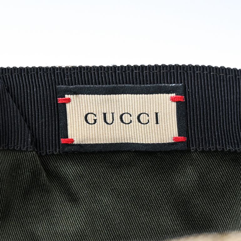 グッチ GUCCI ベースボールキャップ キャップ 帽子 パッチ付きロゴ刺繍