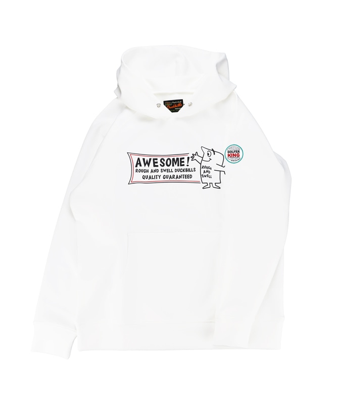 rough&swell ラフアンドスウェル FAT BOY HOODIE パーカー ホワイト
