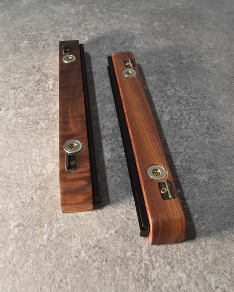 シェルフコンテナ50天板レール付き 三脚天板 ウォールナット＆レジン