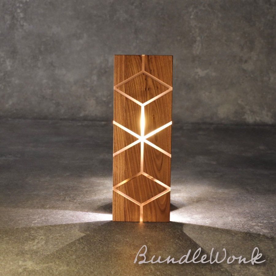 IGT天板 ハーフユニット ウォールナット＆レジン キューブ AMBER