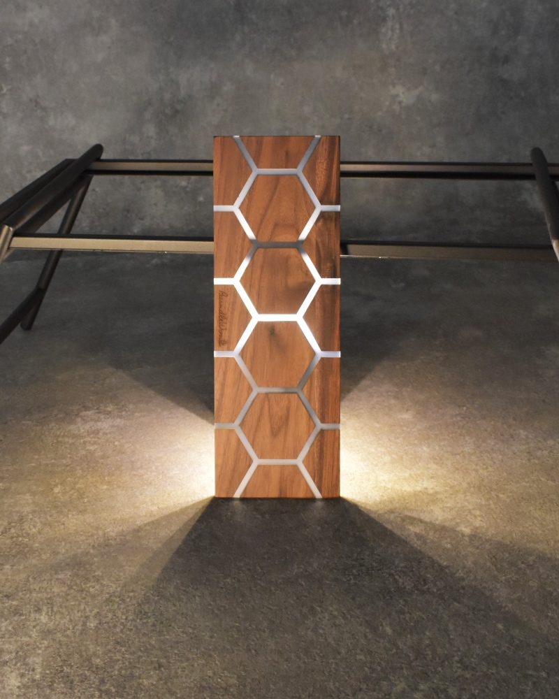 IGT天板 ハーフユニット ウォールナット＆レジン ハニカム BLACK