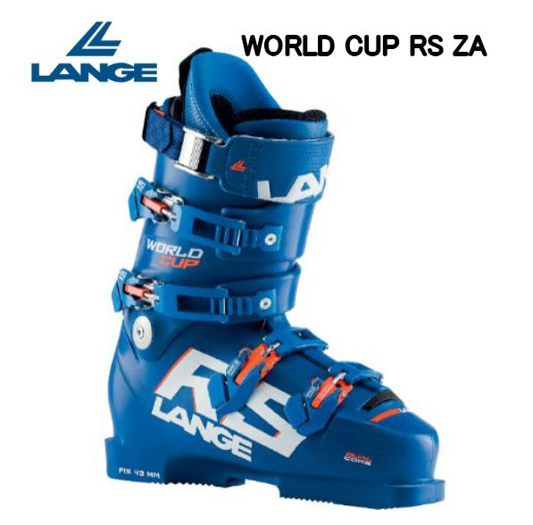 Lange スキーブーツ 青 4バックル LANGE スキー靴 青 バックル付き