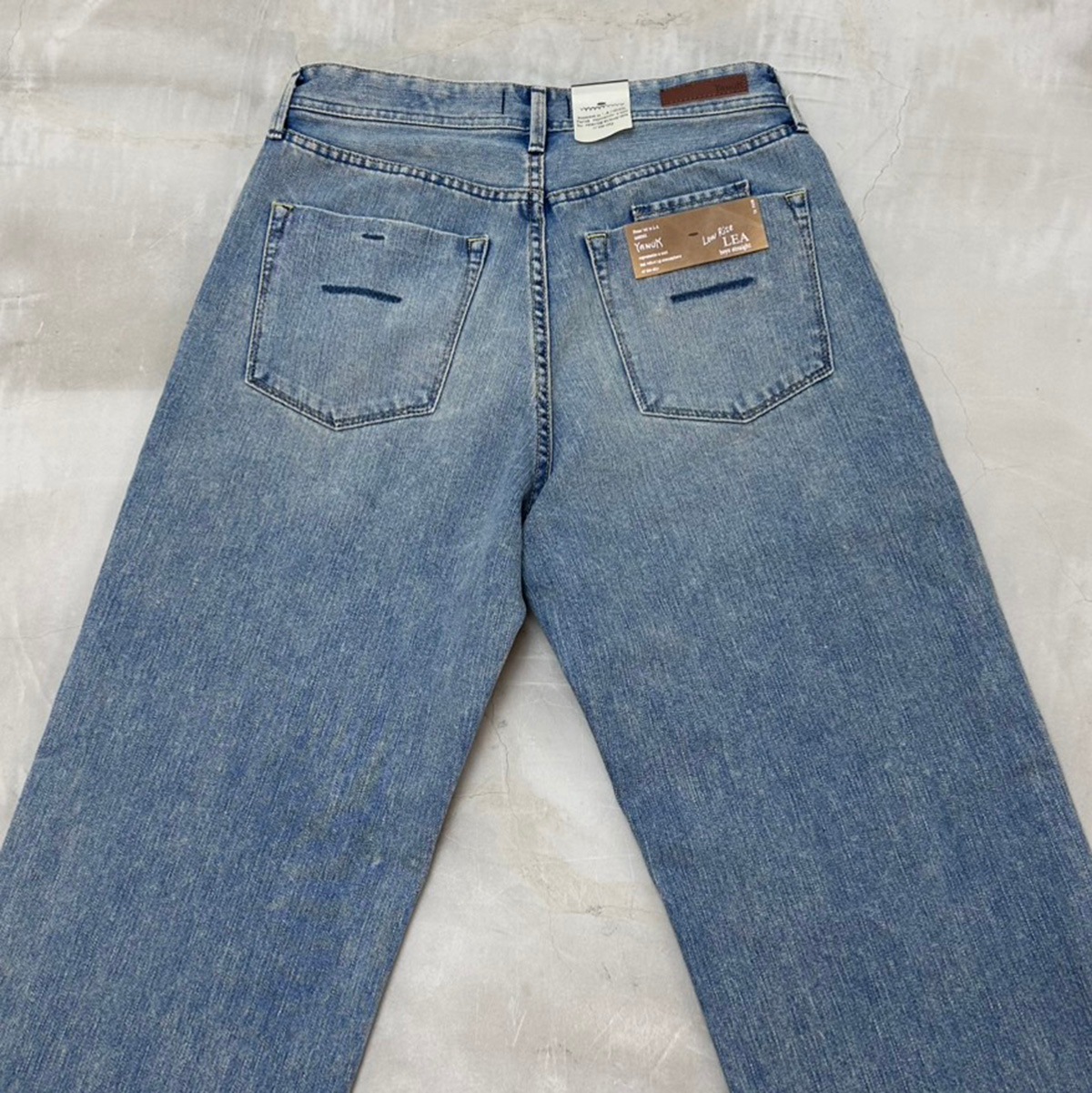 YANUK ヤヌーク】Low Rise Trick Denim ボーイズストレート LEA | ANNE