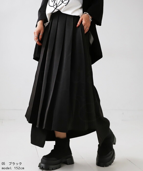 プリーツ ラップスカート スカート レディース ボトムス 送料無料