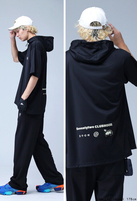 再入荷予定有!ANTIQUA GOLF×STCH プルオーバー メンズ 送料無料・再