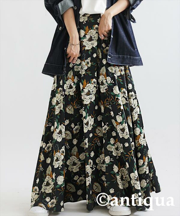 花柄 ロングスカート スカート レディース ロング 送料無料・再販。(80