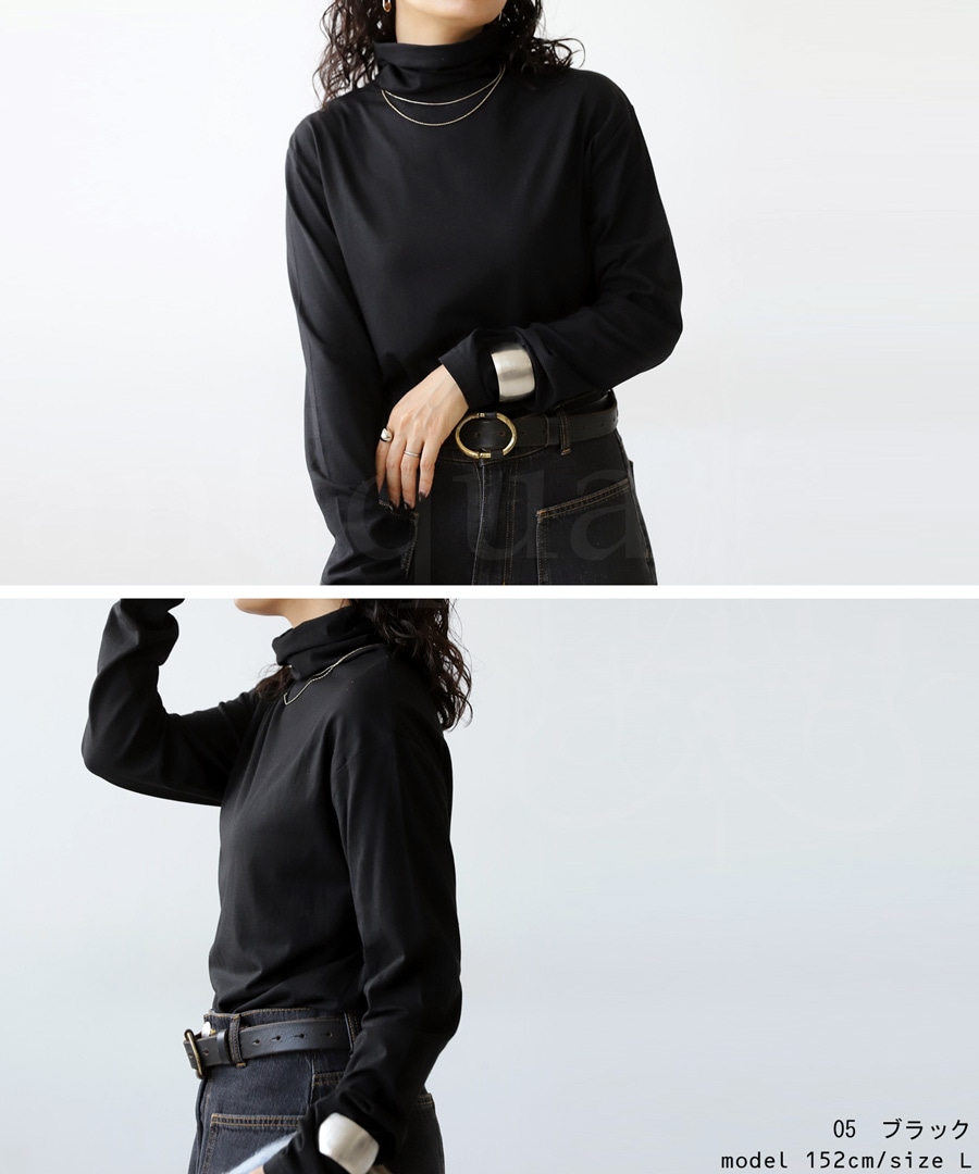 ハイネックヒートロンT +4.5℃ ロンT レディース トップス・(50)メール