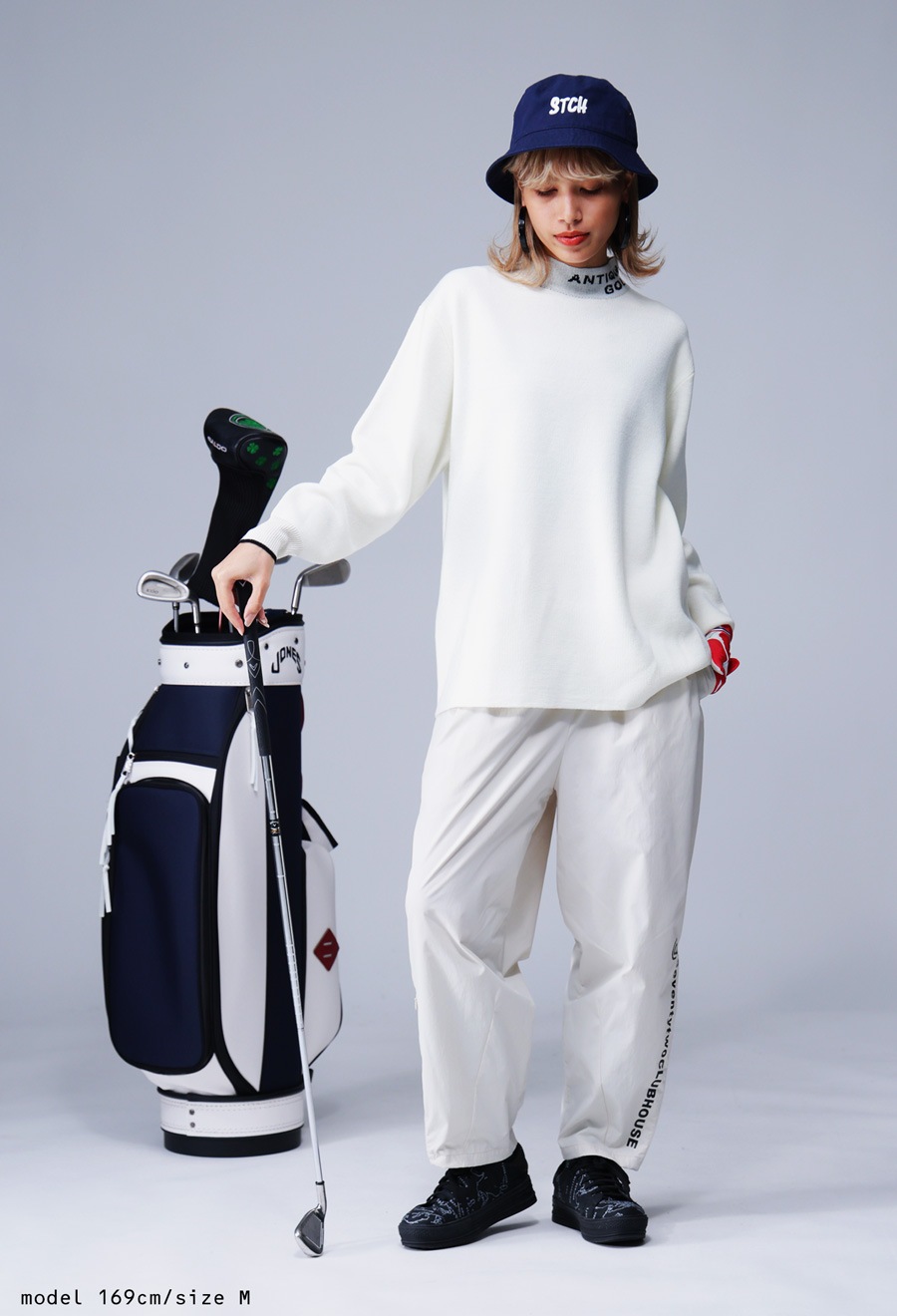 ANTIQUA GOLF ハイネックニット レディース 送料無料・再入荷 メール便