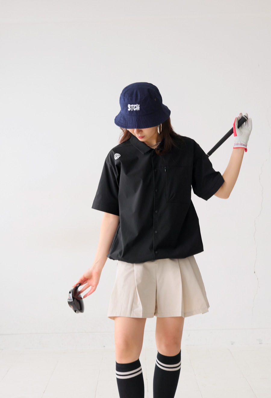 ANTIQUA GOLF×STCH シャツ メンズ 送料無料・(100)メール便可 | ALL