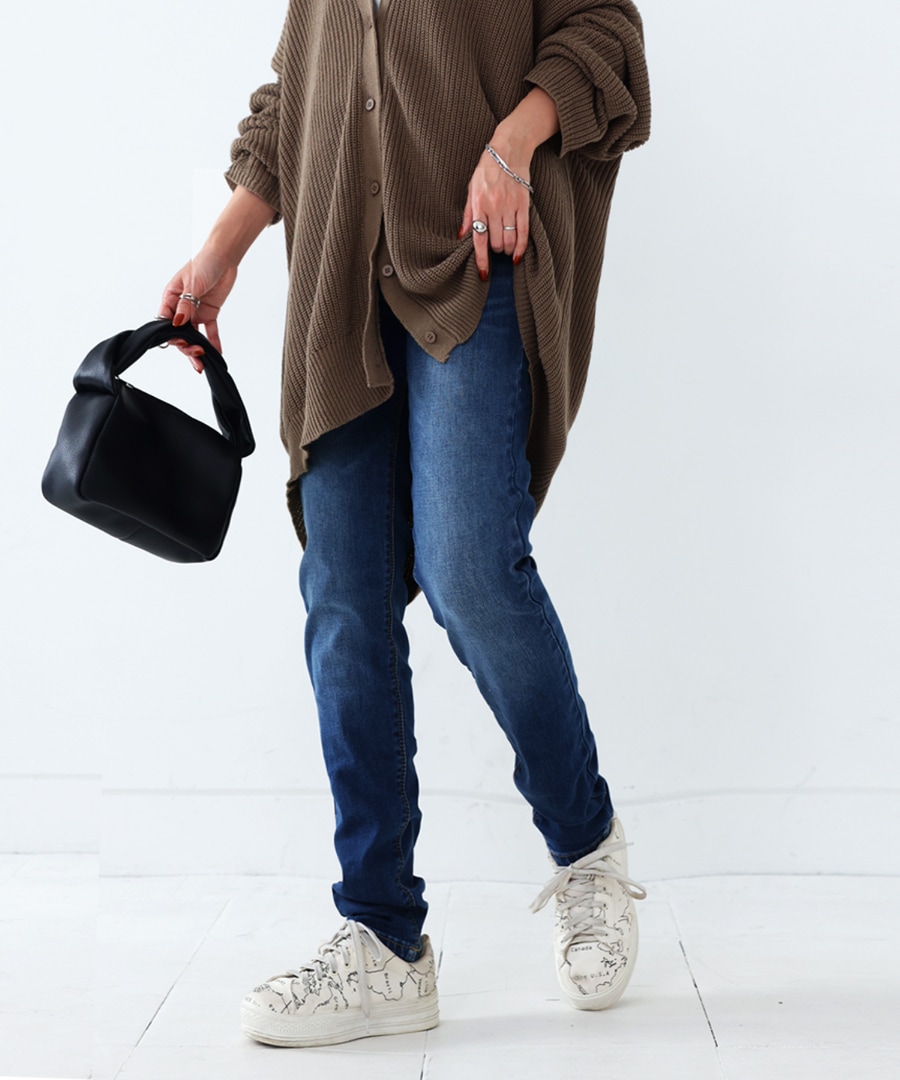 特別送料無料 ストレッチスキニーデニム デニム レディース デニム