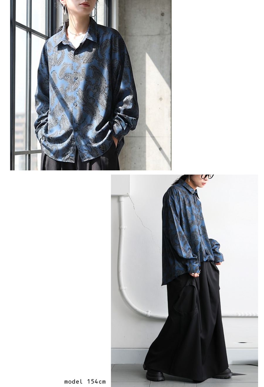 ペイズリー柄 シャツ レディース 長袖 トップス 送料無料・再入荷 (80