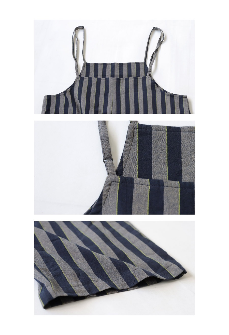 ストライプ柄 サロペット レディース ボトムス 送料無料・(500)メール