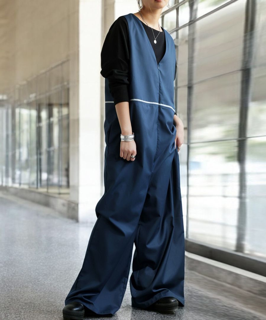 春支度、先行フェア【20％OFF】Vネック オールインワン レディース