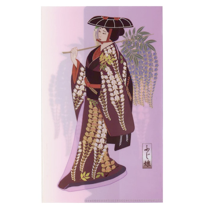 クリアファイル「歌舞伎・藤娘」｜麻布十番麻の葉オンラインショップ