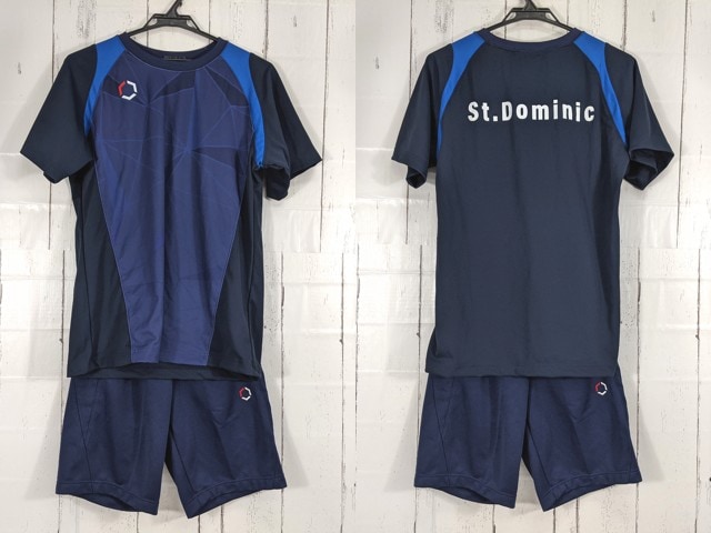 b80 宮城県 聖ドミニコ高校 体操服 体操着 半袖シャツ+ハーフパンツ