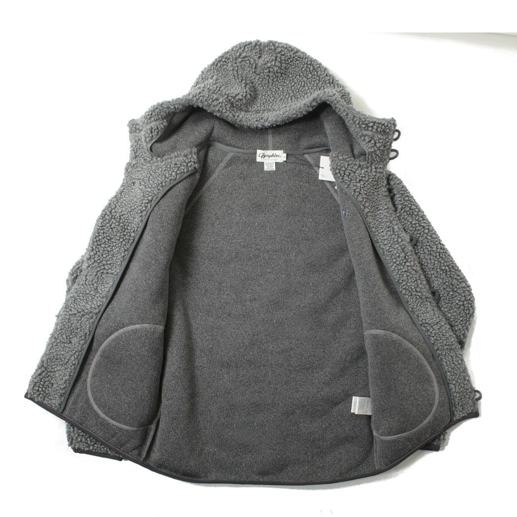 Gymphlex ジムフレックス ボア ジャケット フードパーカー くるみ