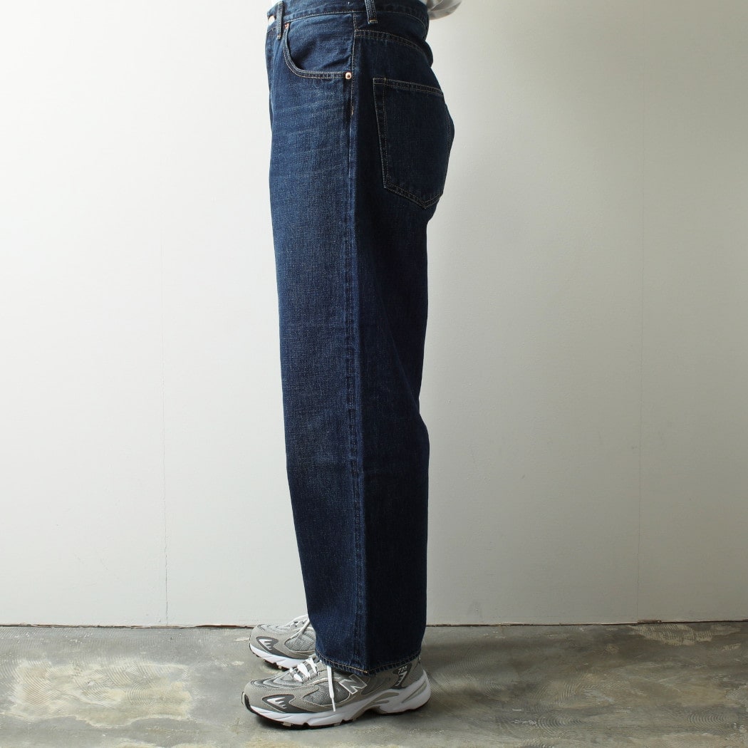 SCYE BASICS サイベーシック ウオッシュド セルビッチ デニム ワイド