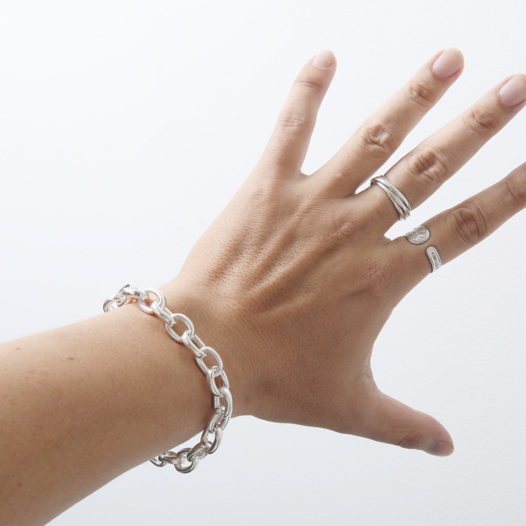 INTERIM インテリム タスコシルバー ファイブ リンク リング TAXCO