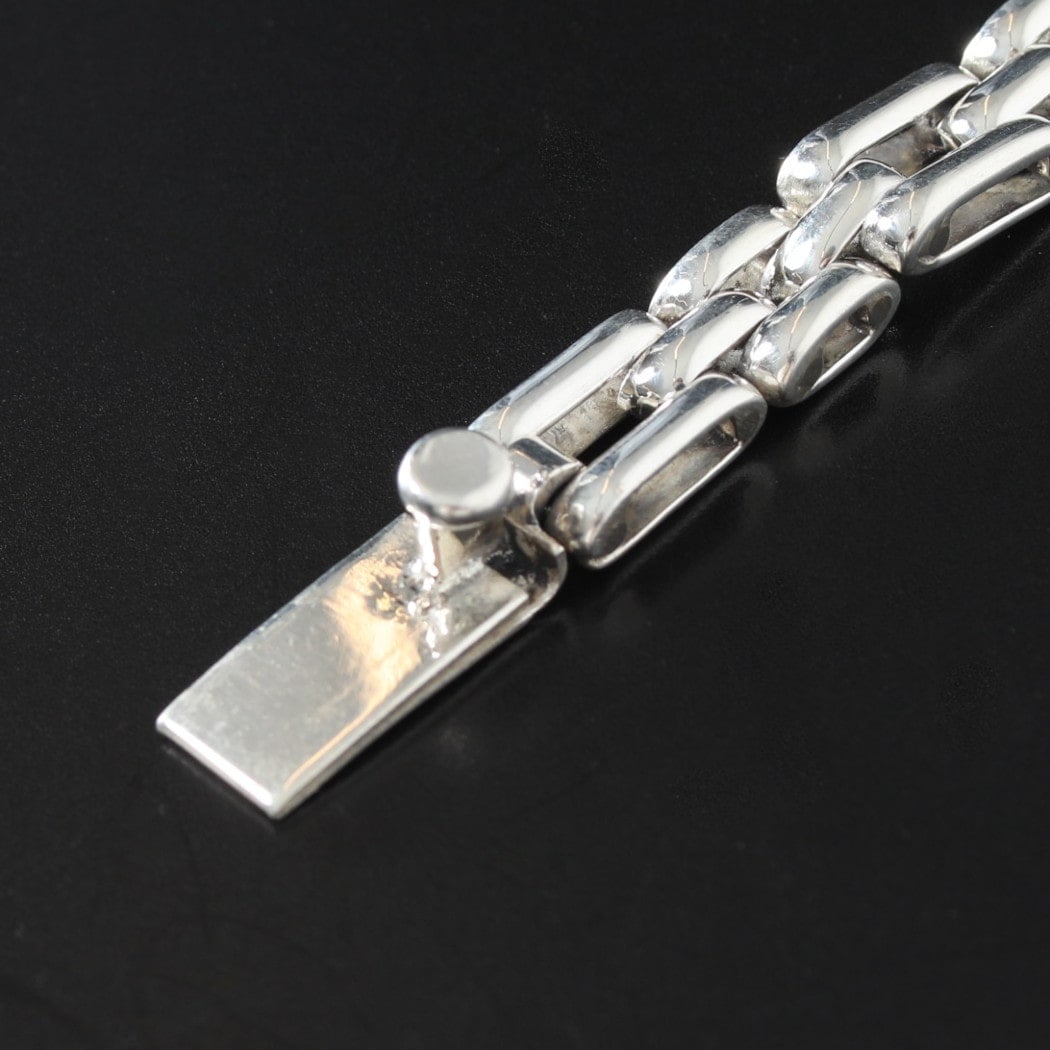 INTERIM インテリム タスコシルバー フラット チェーン ブレスレット1