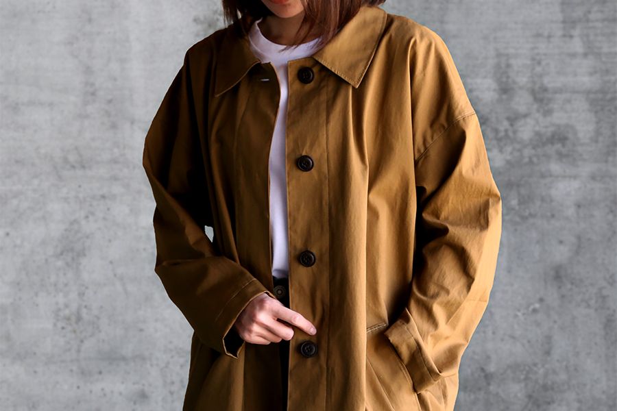 反物販売】ワイド幅│洗いをかけた 高密度 綿麻ウェザークロス バイオ