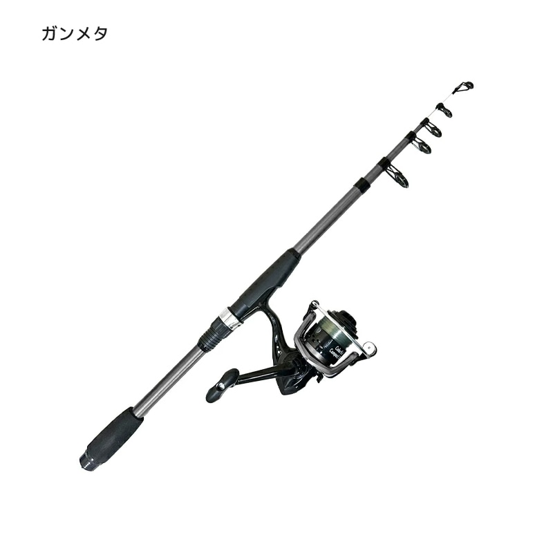釣り竿 カラフルコンパクト180 リール+ロッドセット 釣り ちょい投げ