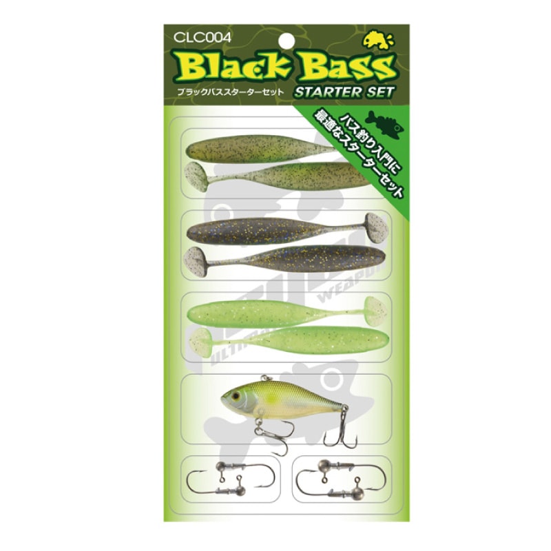ブラックバス スターターセット バス 釣り 初心者 ルアー ワーム