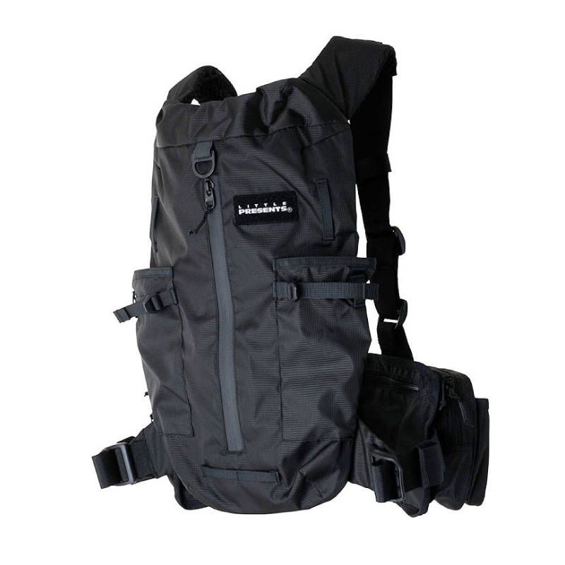 バックパックTCベスト V-29 フィッシングベスト 釣り チャコールグレイ