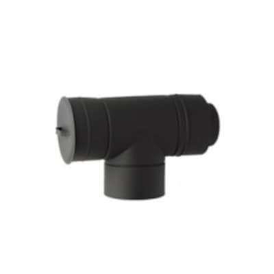 送料無料】ホンマ製作所 ステンレス煙突 ハゼ折り二重 黒耐熱 T曲