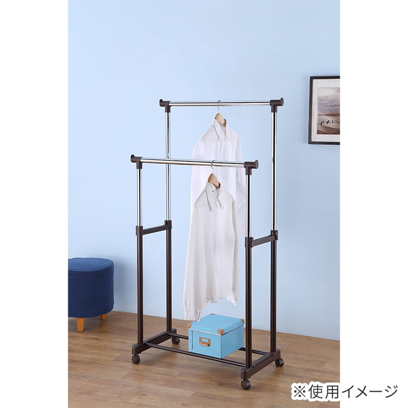 高さが変えられる ハンガーラック ダブル アークランズ | 収納・家具