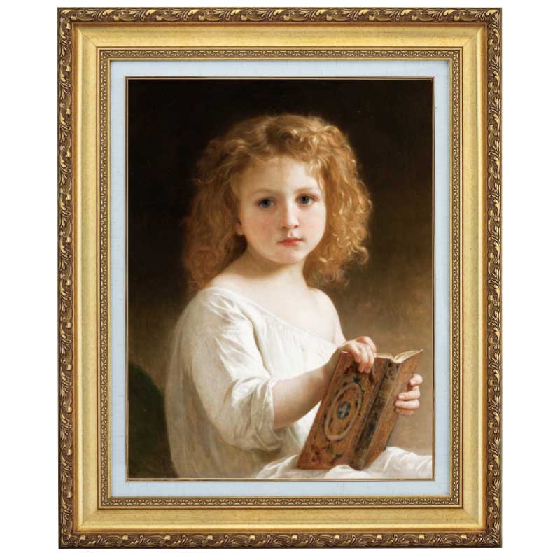 物語の本』 ブグロー 10号 立体複製名画 額装付 【ポイント5％還元中