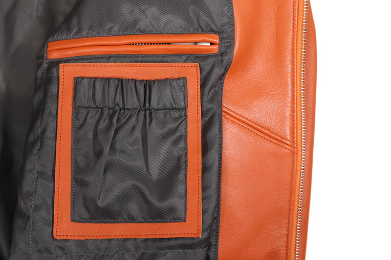 Pelle Pelle PLAYERS INC JACKET (425-37544-OBW:ORANGE/BLACK/WHITE