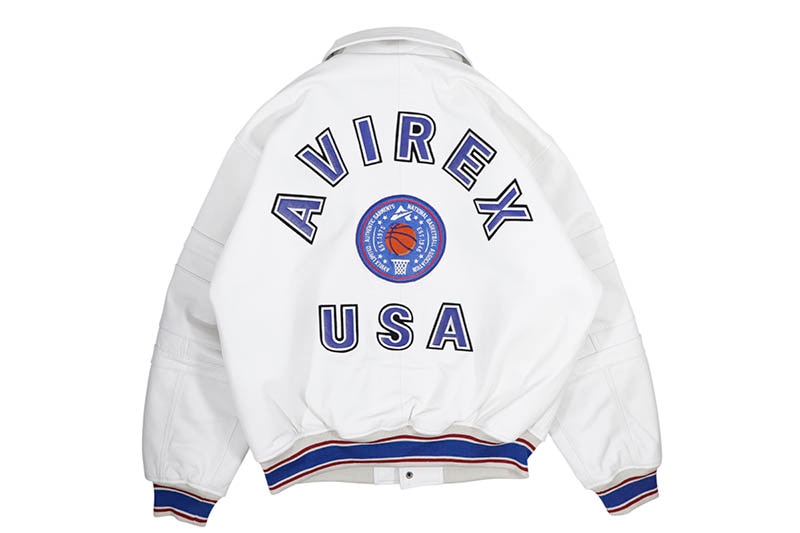 AVIREX NBA ALL TEAM LEATHER JACKET (030:WHITE) 783-5150014 | Brand