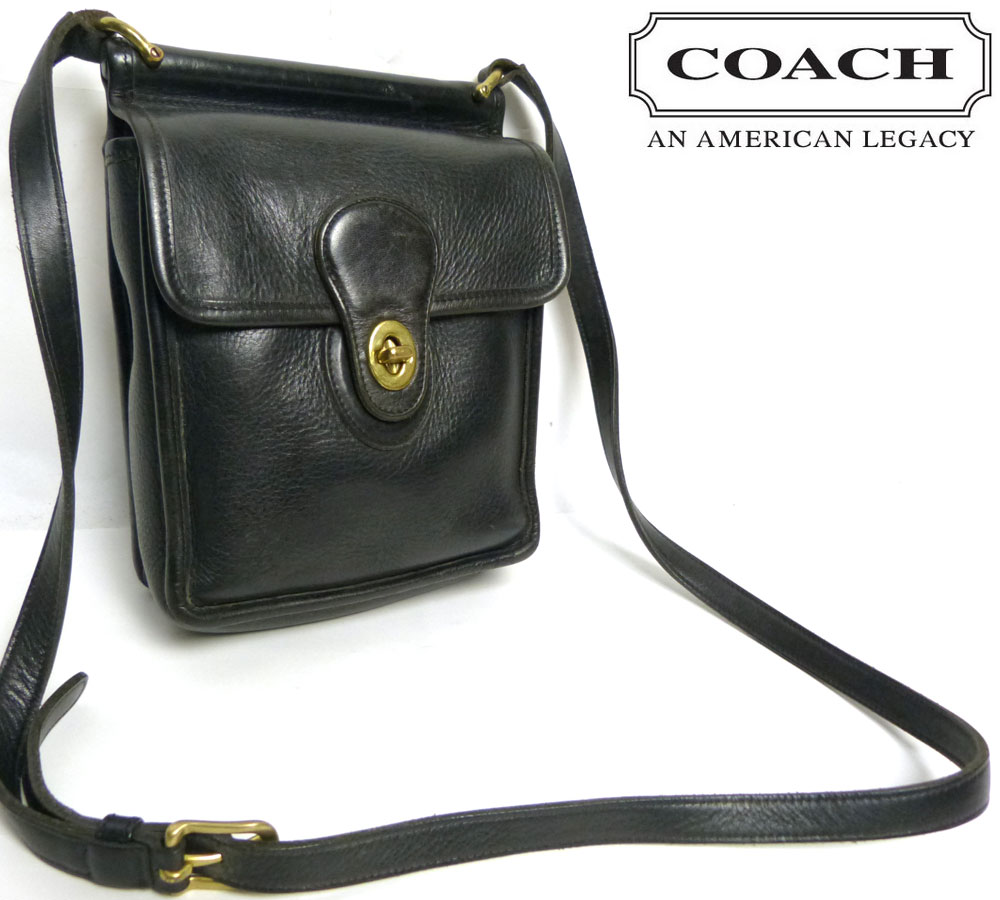 オールドコーチ COACH コーチ ターンロック 本革 ショルダーバッグ
