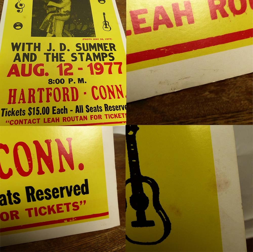 1977 Elvis Presley / エルヴィス・プレスリー プリントポスター(厚紙