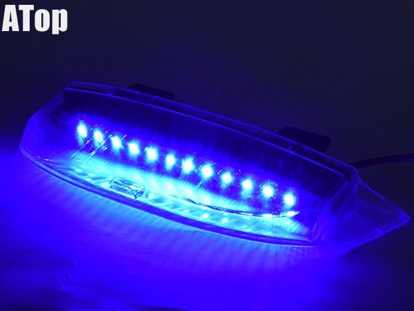 ライブDIO ZX AF35 ライブディオZX リアスポイラー LED ブルー テール