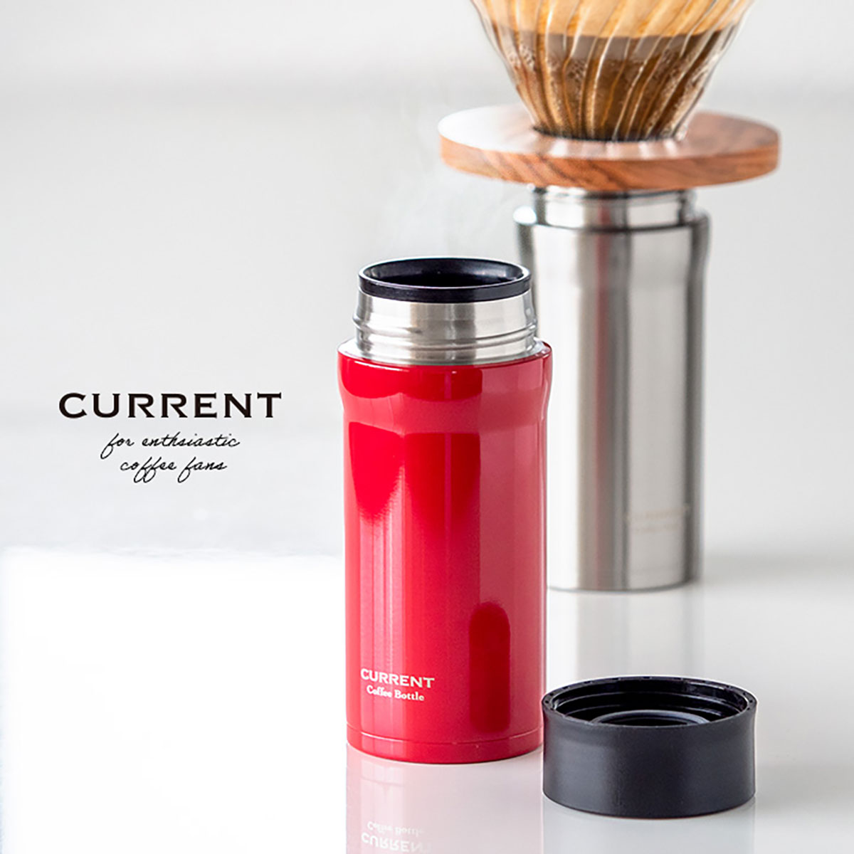 CafeLink（カフェリンク）カレント・コーヒーマグボトル 350ml レッド