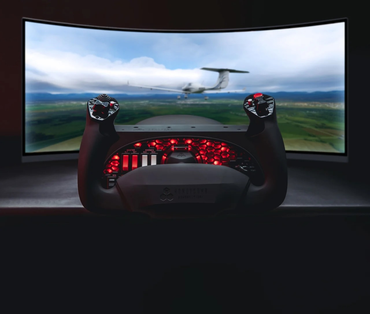 Honeycomb Aeronautical ALPHA FLIGHT CONTROLS YOKE & SWITCH PANEL