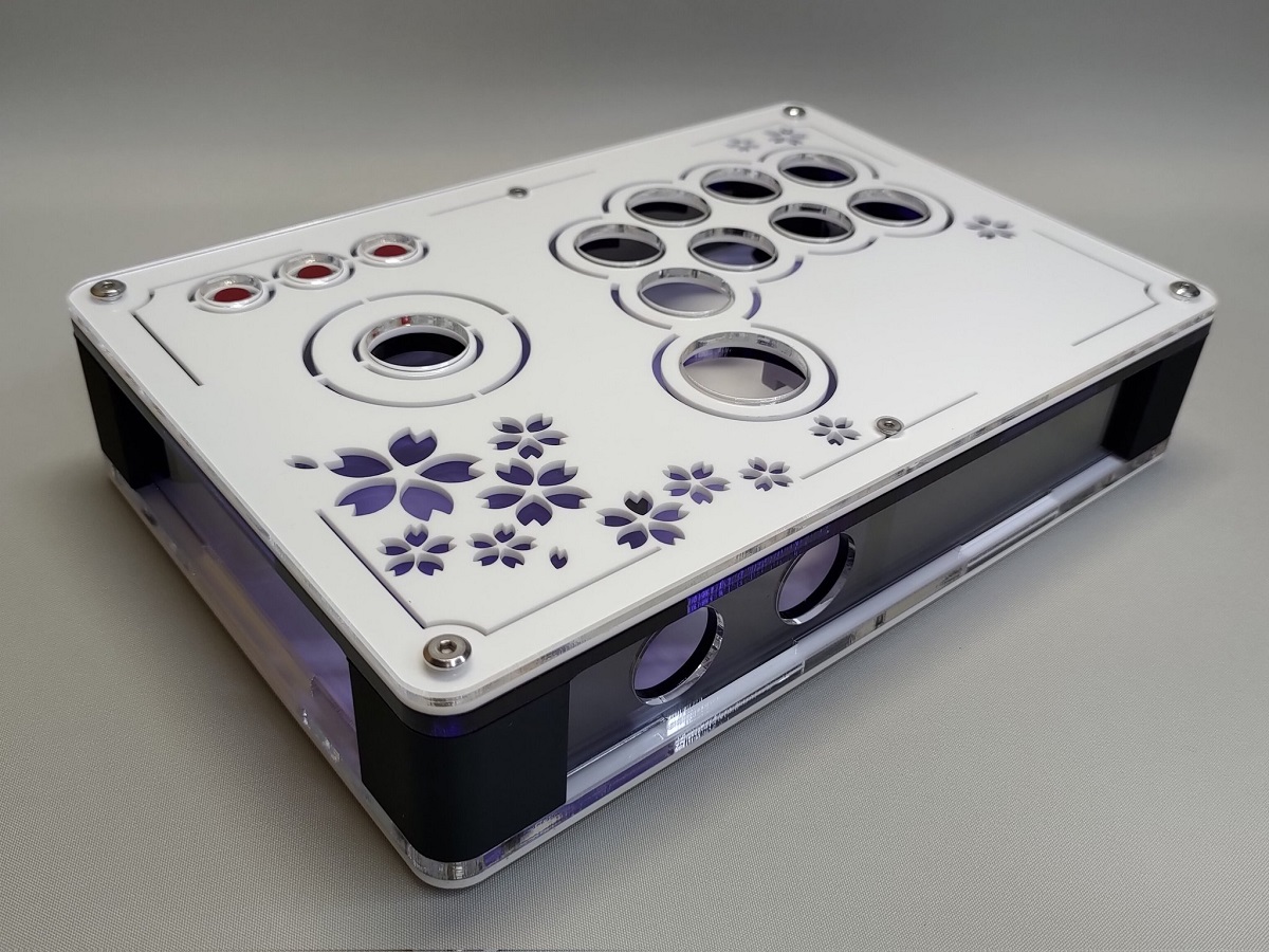 くろまき工房 桜/夜桜 24mmボタン型 ゴールデンレバー対応 コンパクト