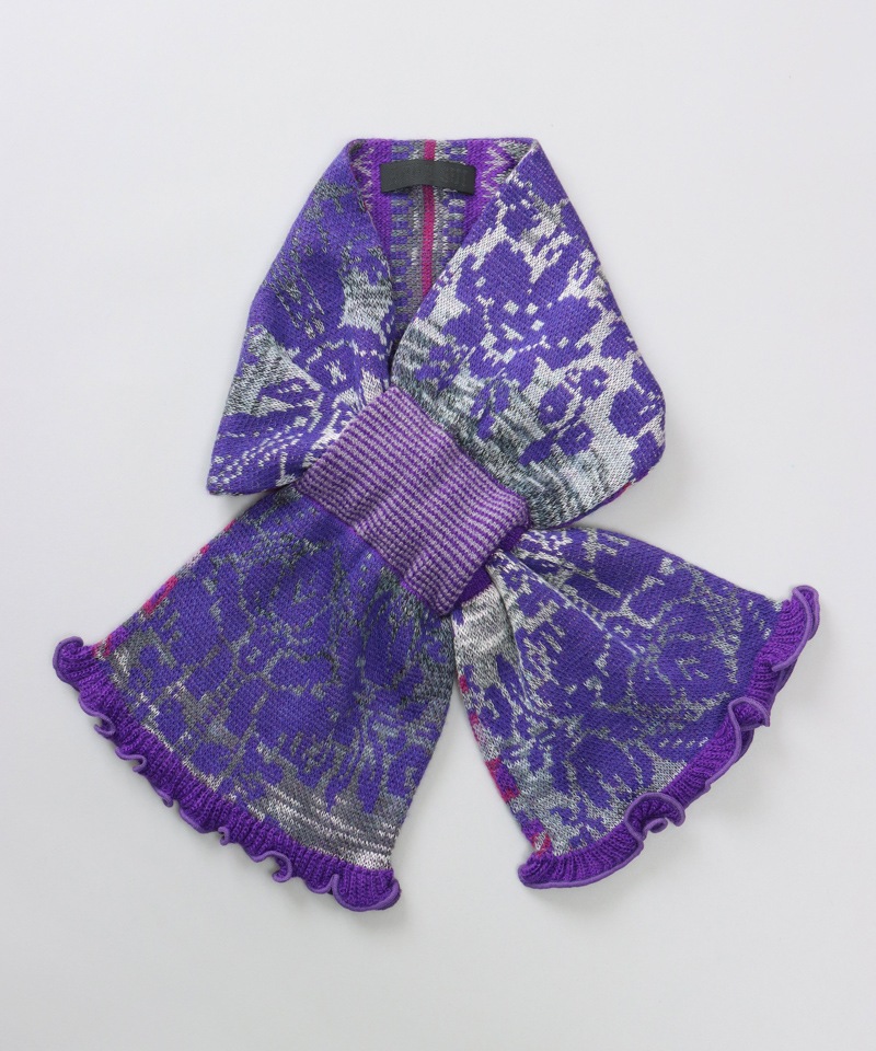 ANNA SUI（アナ スイ）】ジャカードキャンディーマフラー(WASH)ANNA