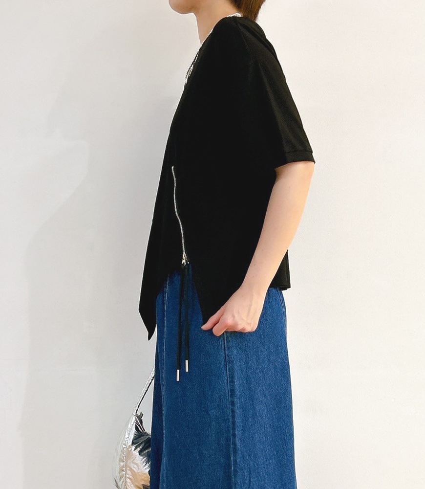 アシメ裾ZIPトップス | トップス,Tシャツ・カットソー | avion