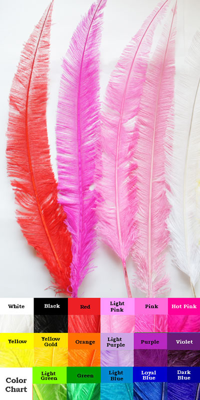 高級カットオーストリッチ羽根 Lサイズ（51-57cm）1本